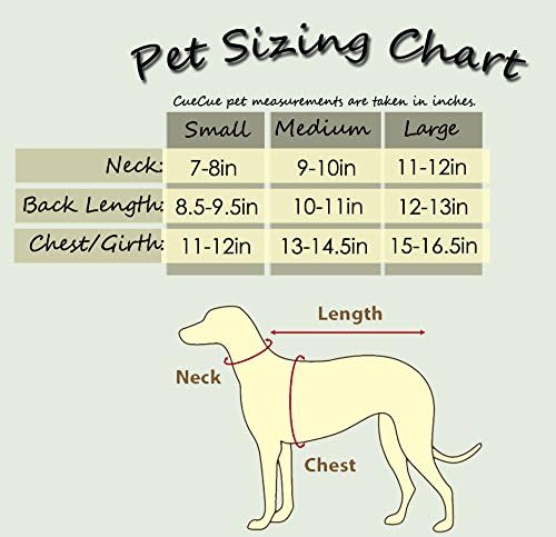 Cue Cue Pet Pet red וקרב פסים פסים כותנה סרגל סרבל כולל [גדול] אידיאלי לכלבים, חתולים, חיות מחמד